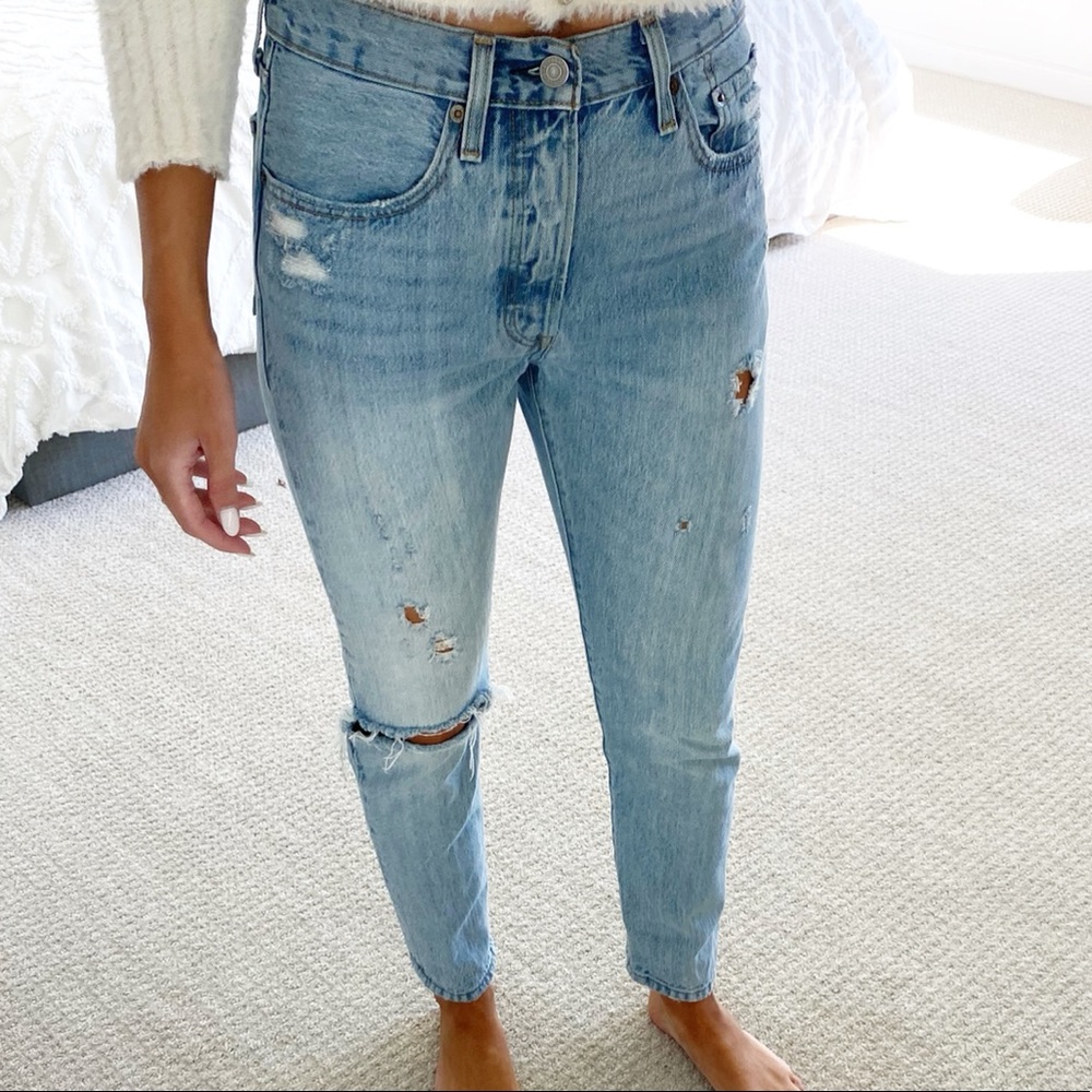 Levi’s 501 skinny jeans from free people size 27x28